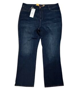 Seven7 Bombshell High Rise Bootcut Jeans Womens 20W NWT Dark Wash Stretch